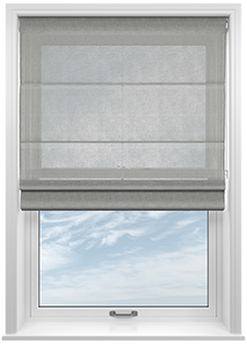 Kalahari Voile, Cool Grey - Motorised Roman Blind